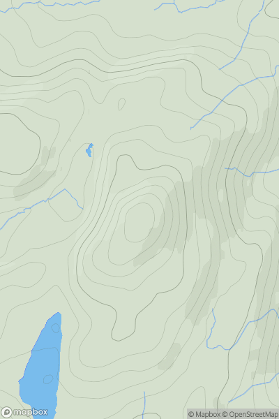 Thumbnail image for Beacon Fell [Lake District S] showing contour plot for surrounding peak